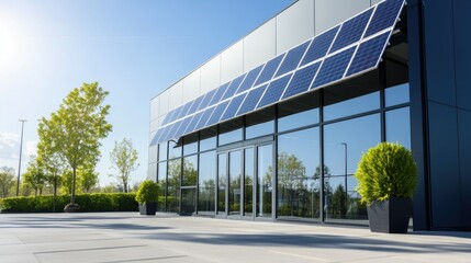Fototapeta premium Harnessing solar power for small businesses a clean energy solution