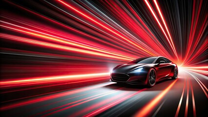 Naklejka premium Dynamic black and red speed sense of advanced speed