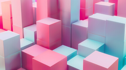 Obraz premium abstract background with cubes Generated AI 