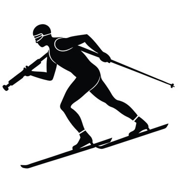 recommend clip art: Biathlon Silhouette Winter Sports Icon.