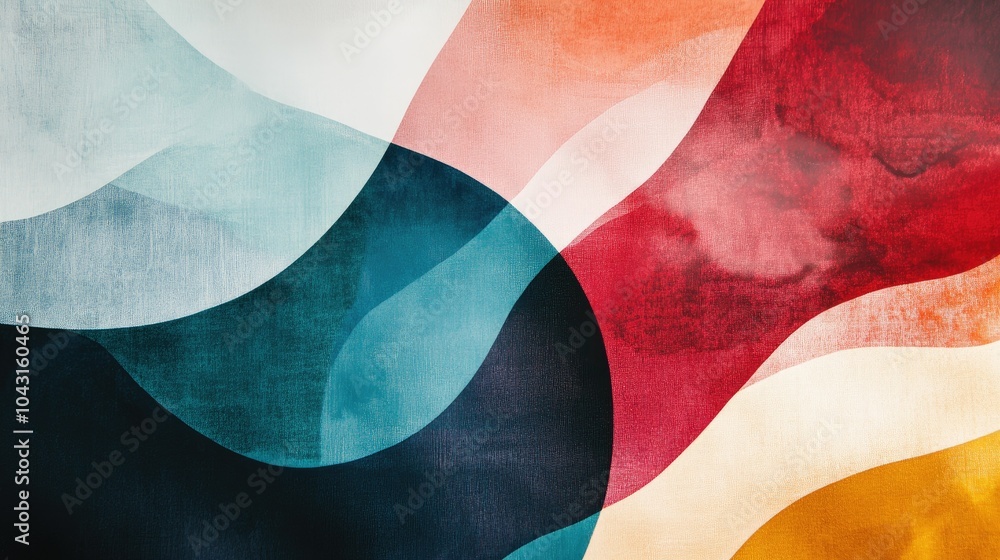 Poster abstract colorful edges overlay on a light background, creating a modern and vibrant visual element.