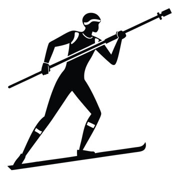 recommend clip art: Biathlon Silhouette Winter Sports Icon.