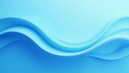 Obraz premium Abstract blue background with a smooth wave. Simple soft blue wavy. Modern clean gradient design. Minimal light blue graphic pattern. Suit for banner, poster, brochure, website, flyer design