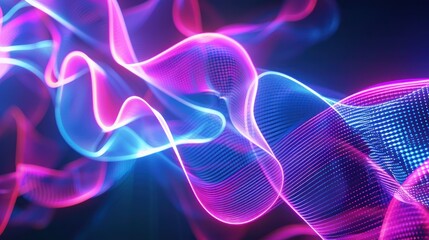 Fototapeta premium Abstract Neon Waves