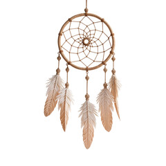 Boho style macrame wall panel on a transparent background. Boho interior