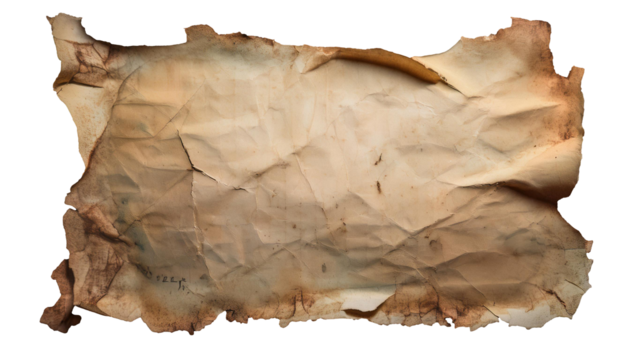 Crumpled Grunge Note with Weathered Border and Frame