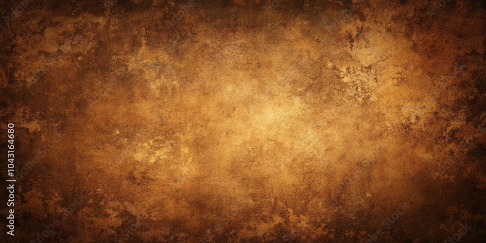 Poster grungy abstract background with rough texture in brown and black color gradient