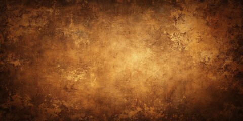 Grungy abstract background with rough texture in brown and black color gradient