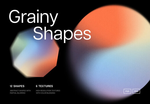 Grainy Gradient Shapes Bundle