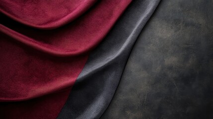 A sophisticated background with rich gradients of charcoal gray and burgundy, creating a refined and elegant atmosphere. 