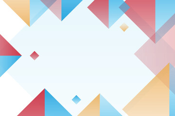 Abstract geometric shapes background in bright colors