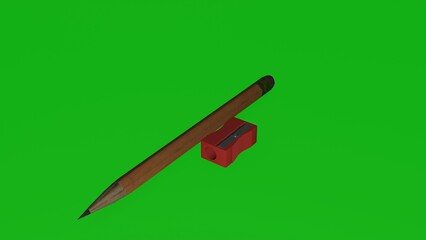 pencil and pencil sharpener