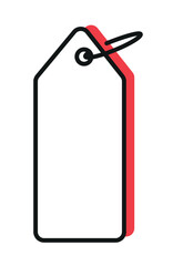 Price tag icon. Sale label. Vector graphic for shopping, discount, and online shop.