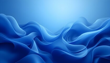 Obraz premium 3d render, abstract minimal neon background with a glowing wavy line. Dark wall illuminated with led lamps. Blue futuristic wallpaper. 3D Abstract Background. 