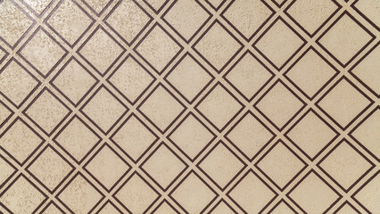 plastered wall with geometric pattern as background