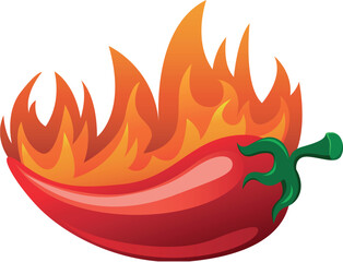 Burning Red Hot Pepper