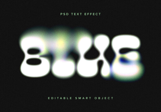 Colourful Dissolving Text Effect Mockup