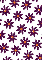 Fototapeta premium Winter flower of color art
