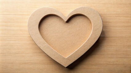 Obraz premium Heart shaped cutout of St. Valentine's hearts seen from a high angle