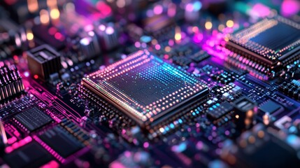 Precision Microchip Manufacturing. Advanced Tech in Electronics