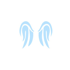Obraz premium wings design logo icon
