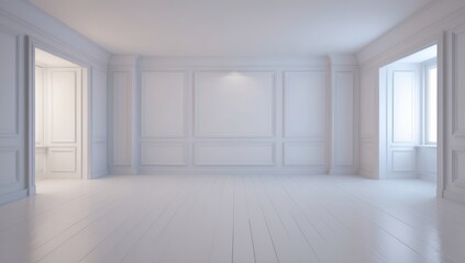 Fototapeta premium empty white room