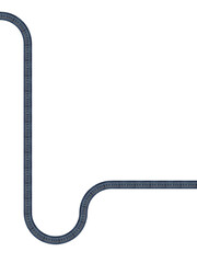 linear movements of jeans texture on white background