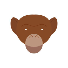 chimpanzee head illustration