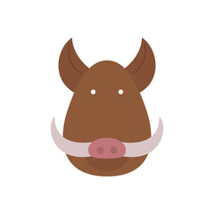 Fototapeta premium cartoon of wild boar