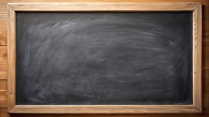 High angle blackboard with chalk on surface texture background