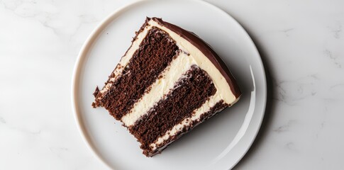 Indulgent slice of rich, moist wedding cake featuring luscious layers of creamy frosting and elegant decoration.