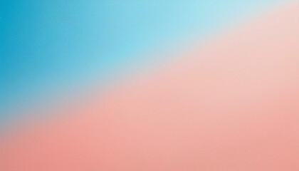 Naklejka premium Serene pastel hues blend seamlessly, creating a calming gradient of soft blue transitioning into delicate peach. A minimalist masterpiece.