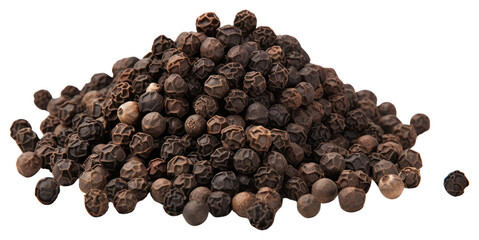 PNG Grounded black pepper plant food white background.