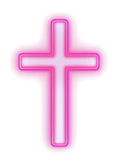 Obraz premium PNG Cross light background glowing.