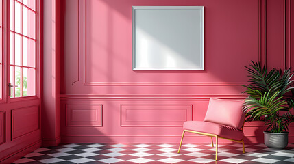 interior of empty  room Generated AI