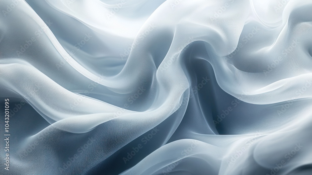 Poster gradient of soft grey and white with abstract, minimalist digital lines subtly flowing across