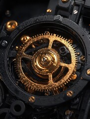 Obraz premium Precision Gear Mechanism Powering Automated Processes in Modern Industry