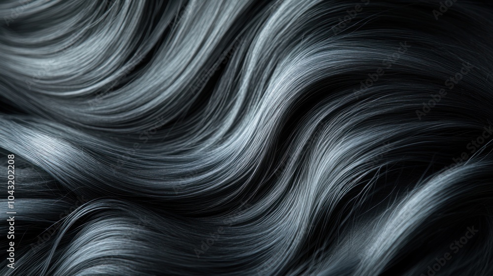 Poster dark black gradient transitioning to charcoal grey with smooth, elegant curves
