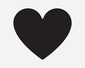Heart Love Passion Lover Loving Romantic Passionate Flirt Romance Lover Relationship Like Valentine Icon Sign Shape Line Outline Black White Vector