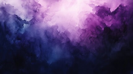 Moody watercolor background in dark indigo and purple, with deep, saturated color blending for a dramatic effect
