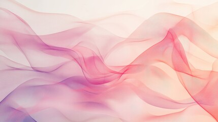 Fototapeta premium An abstract background with flowing lines and shapes in a blend of pastel colors, creating a dreamy and ethereal effect 