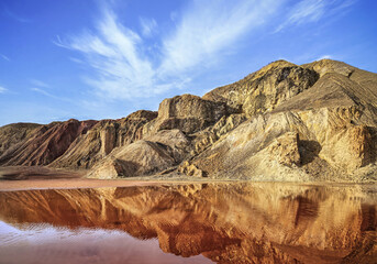 Mazarron, Murcia, Spain. Mining landscape of Mazarron