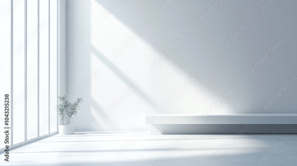 Poster subtle gradient from light grey to white, creating a clean and minimalistic look