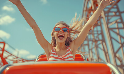 Dziewczyna na rollercoasterze