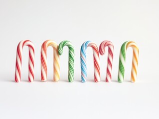 Obraz premium Candy canes in a row