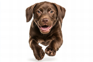 Obraz premium High-Resolution Labrador Retriever Portrait - Happy and Playful Lab with a Bright Smile, Perfect for Pet Photography and Dog Lovers