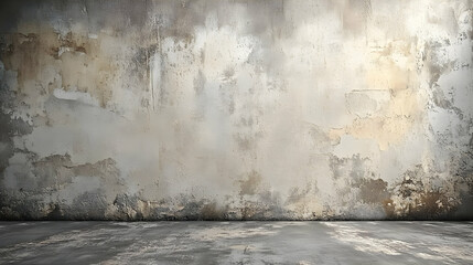 Grungy Concrete Wall and Floor Background
