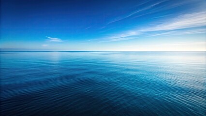 Obraz premium High angle minimalist ocean landscape with negative space, isolated island