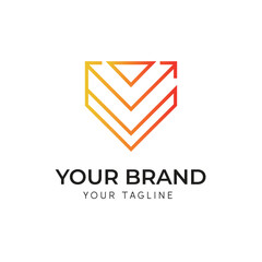 Naklejka premium Minimalist logo design