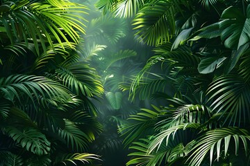 A forest filled with lots of green leaves